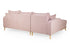 Sofia Sofa Pink Left Hand Facing Corner Back View